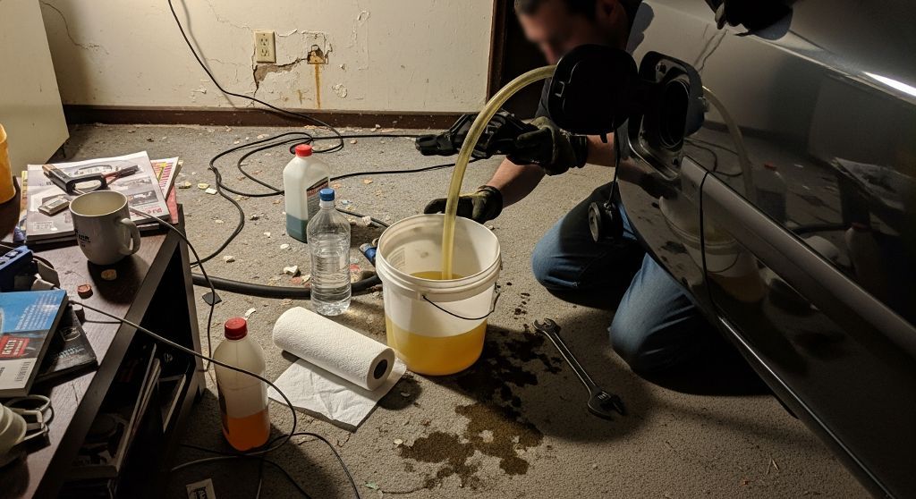 Limpieza de sistema de inyección de diésel contaminado en Hoyo De Manzanares